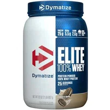 Dymatize Elite 100% 2LB Whey Protein 25g per Serving 25 Servings Pick Flavor NEW