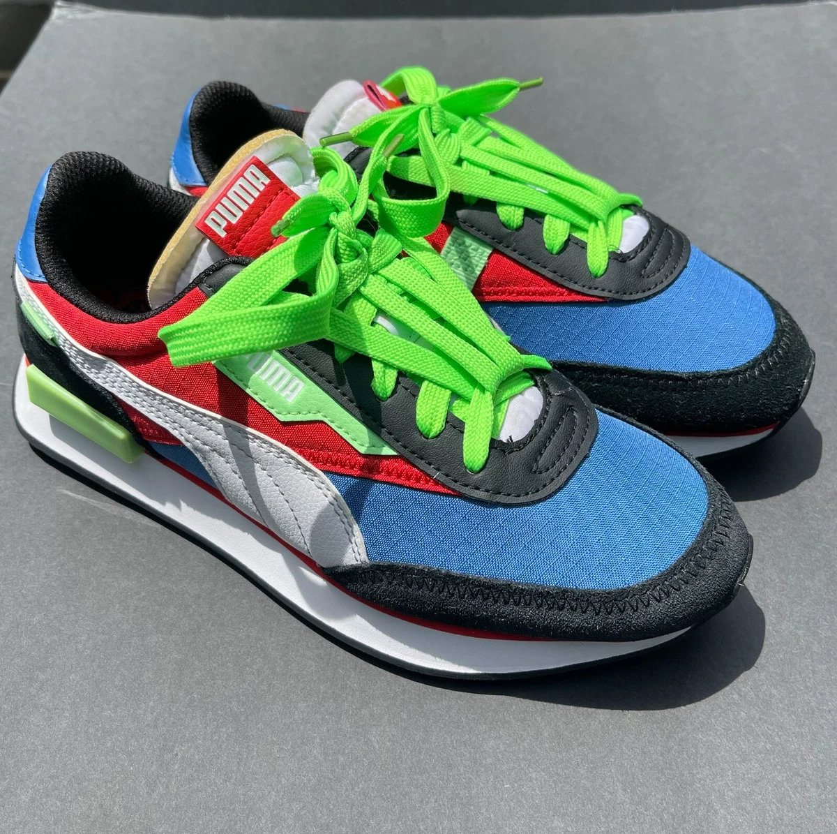 Puma Multicolor Running Shoes Sneakers Boys Future Rider Play On 372349 12 Sz 6C