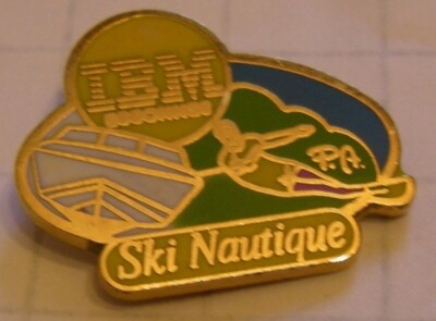 IBM ESSONNES Pins Wasserski Water Ski Vintage COMPUTER IT