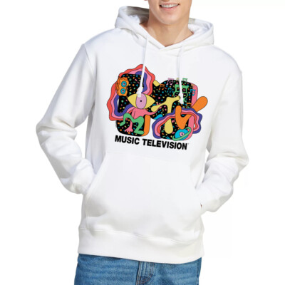 MTV Expression Hoodie S-2XL, weiß