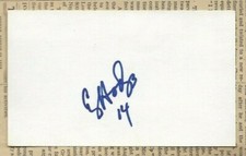 Craig Hodges signed 3x5 card Chicago Bulls player with COA
