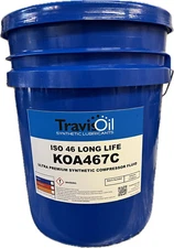 Travis Oil ISO 46 Long Life KOA467C Ultra Premium Compressor Fluid