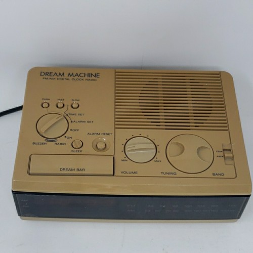 Vintage Sony Dream Machine 1980s ICF-C3W Digital Clock Radio FM/AM Beige Tested - Picture 3 of 17