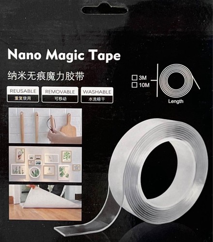Nano Tape Double Sided Heavy Duty Reusable Adhesive Stick Transparent Tape(NEW) - Picture 9 of 9