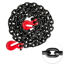 G80 Binder/Safety Chain 5/16 Inch X 10 Foot Transport Binder Chain with Clevis G