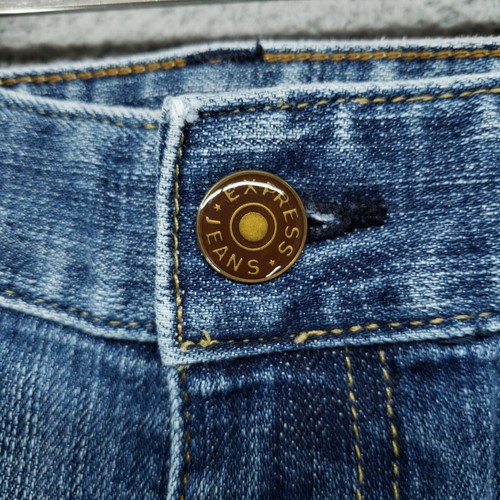 Express Jeans Womens 2r Denim Boot Cut 28x30 Low Rise Stretch Blue - Picture 8 of 20