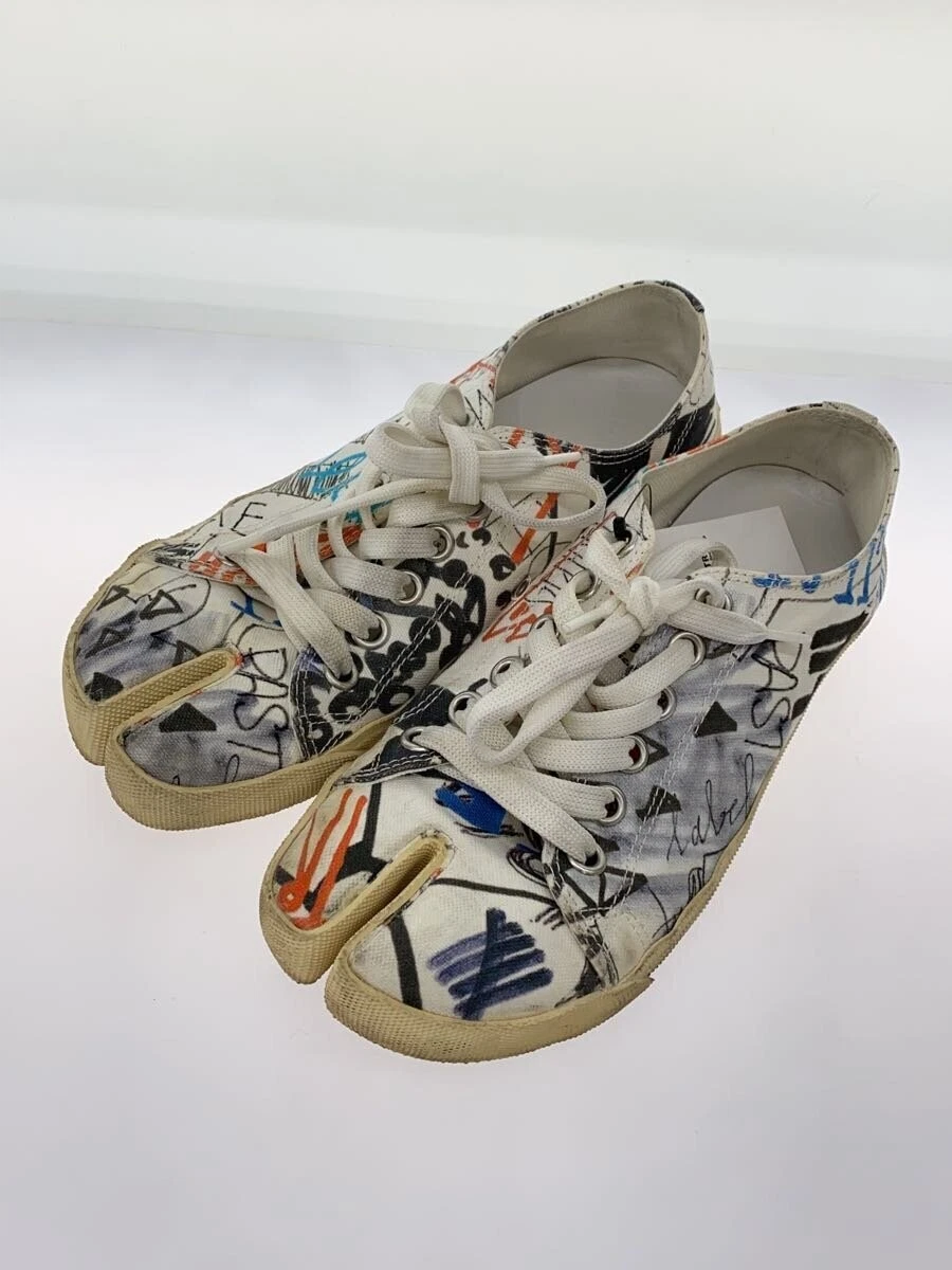 Maison Margiela Tabi EU:36 Graffiti MultiColor Canvas Sneakers Shoes