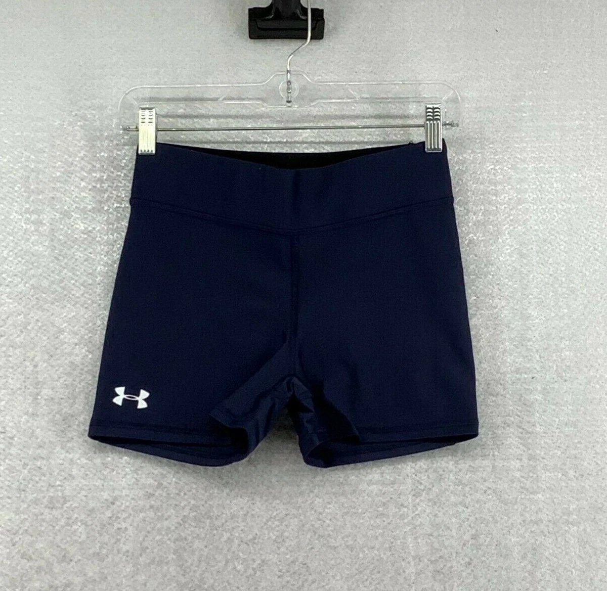Under armour navy shorts womens sale