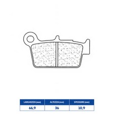 Rear Brake Pads CL BRAKES FANTIC MOTOR 125 XX 2020-2024