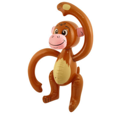 Aufblasbarer Affe 58 cm Blow Up Tier Spielzeug Kinder Dschungel Requisite Partys Deko