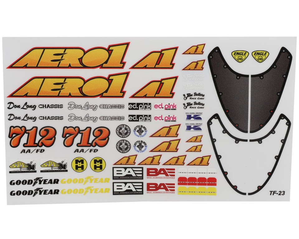 Corpo Modello Aero 1 SK Chiaro, Scala 1/10 Per Auto Da Corsa Ovale ERO0200 - Foto 3