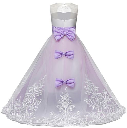 Girls fashion Princess Party Gown Girls Wedding Prom Kids Bridesmaid Dress** - Picture 7 of 16