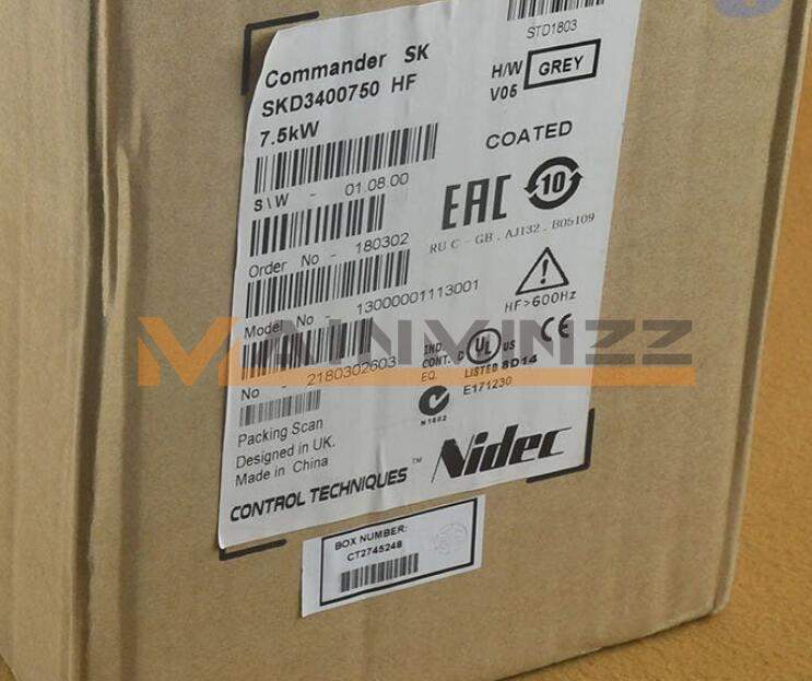 1PCS NEW Nidec Inverter SKD3400750 7.5KW