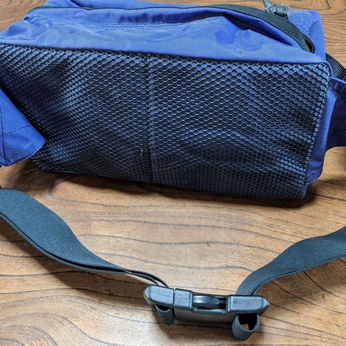 Yoshida Kaban PORTER Waist Bag Vertical 135 Horizontal 290 Gusset 100mm Blue - Picture 3 of 7