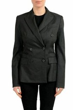 Just Cavalli Gray Double Breasted Women's Blazer US S IT 40