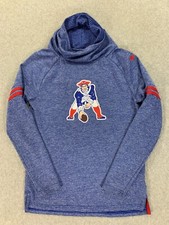 New England Patriots Nike Dri Fit Cowl Neck Pullover (Women's X-Small) Blue