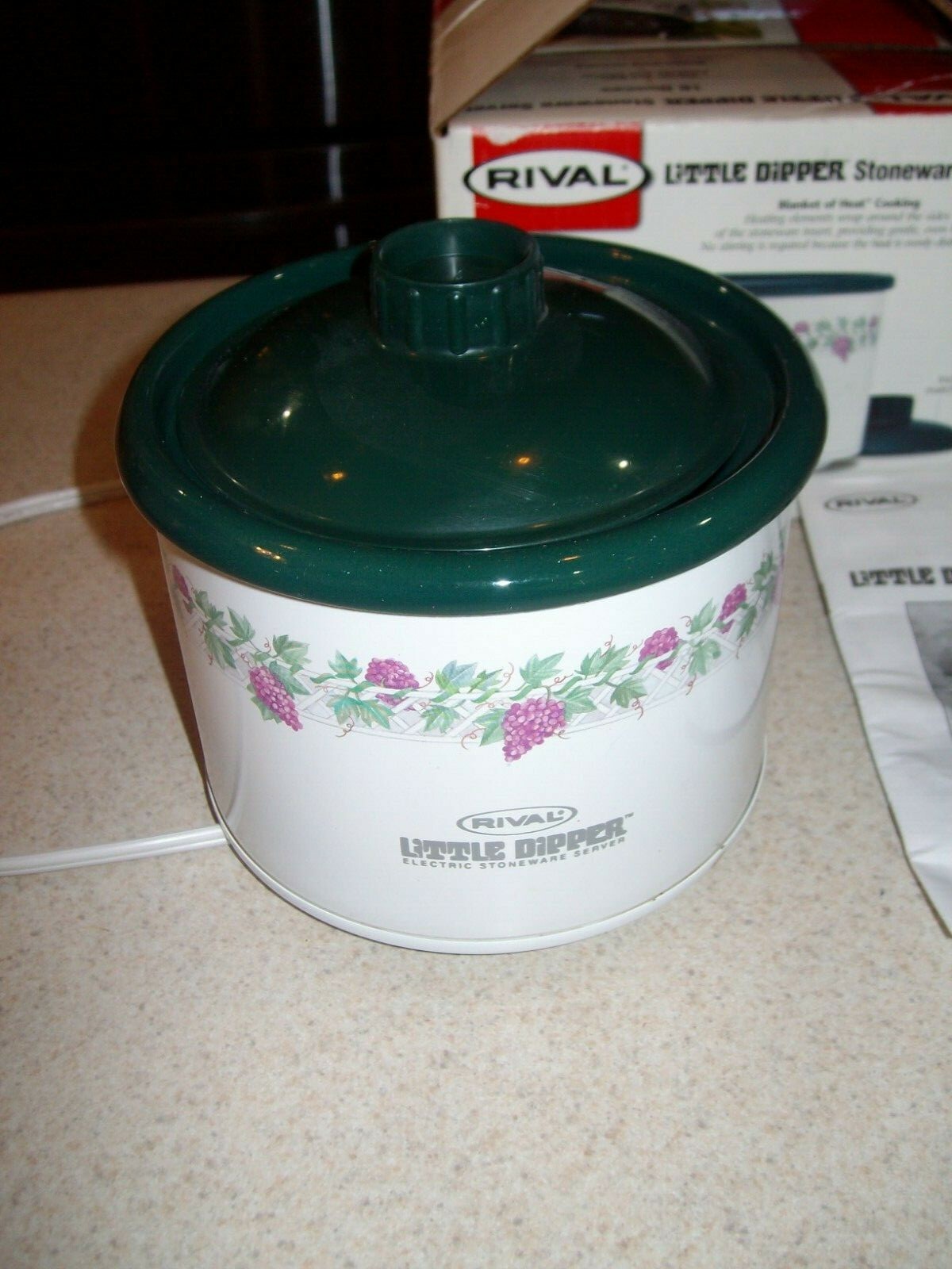 Vintage Rival Little Dipper crock Pot 16oz Stoneware Server 3204D GP w