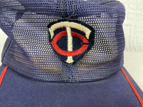 Vintage Minnesota Zwillinge Netz Baseballmütze Trucker Kappe MLB Riemenverstellung - Bild 8 von 11