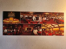 Vintage 1970 Las Vegas Golden Nugget Casino Post Card Frank Sinatra Dean Martin