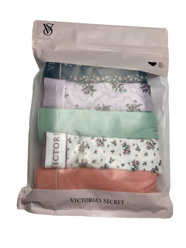 Victoria's Secret Hiphugger Panties Womens 2XL Cotton 5 Pairs Floral Multicolor - Picture 3 of 3