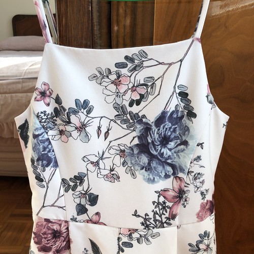 Bardot Junior Girls Romper Size 7 Years White Floral Lined Sleeveless VGUC - Picture 4 of 11