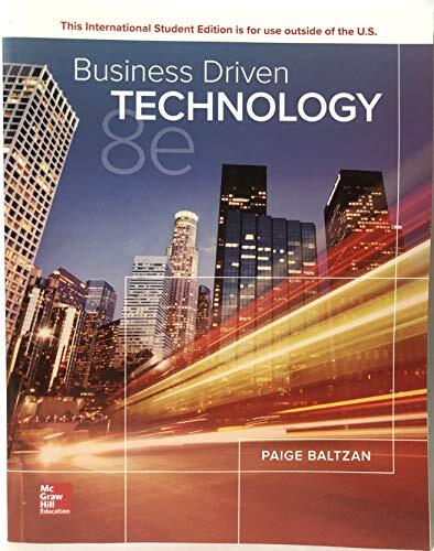 ISE Business Driven Technology by Paige BaltzanInstructor (2019)