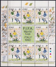 F-EX37027 IRELAND EIRE MNH 1990 WORLD CUP SOCCER FOOTBALL ITALY.
