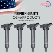 Set of 4 High Quality Ignition Coil for Toyota Camry Tacoma Tundra 4Runner UF495