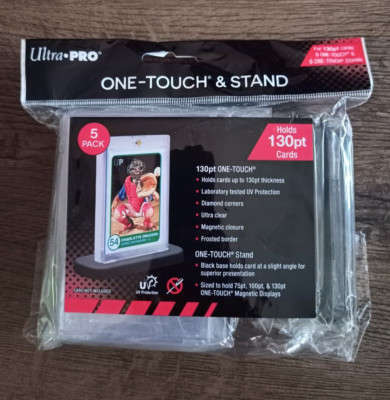 5 Pack Ultra Pro 130pt UV One Touch & Stand Magnetic card holders