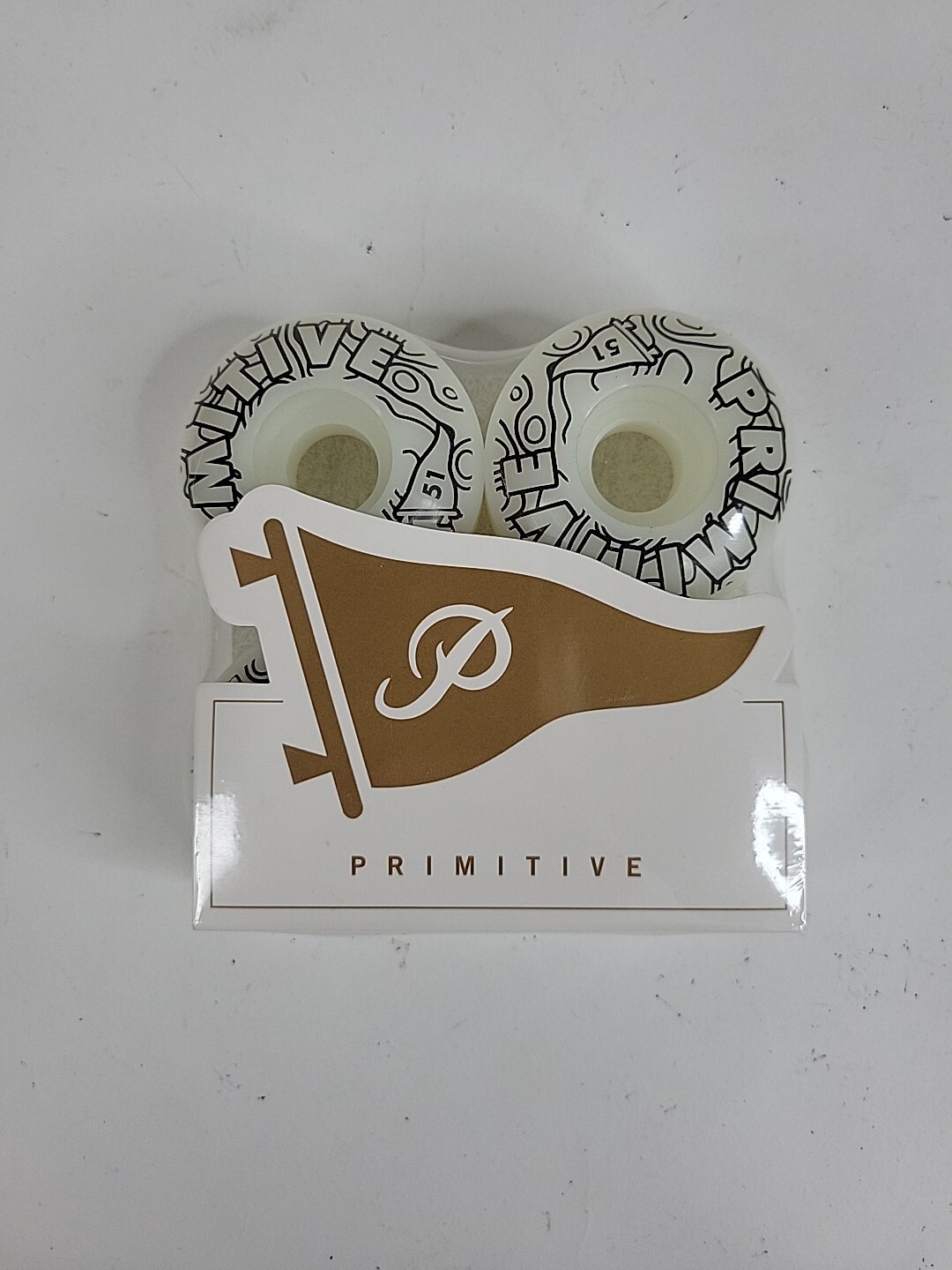 Primitive skateboard wheels 51mm white black
