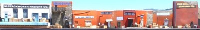 HO Scale Building Background FLAT / Scenery ''Railside Bldg 04'', Train Model