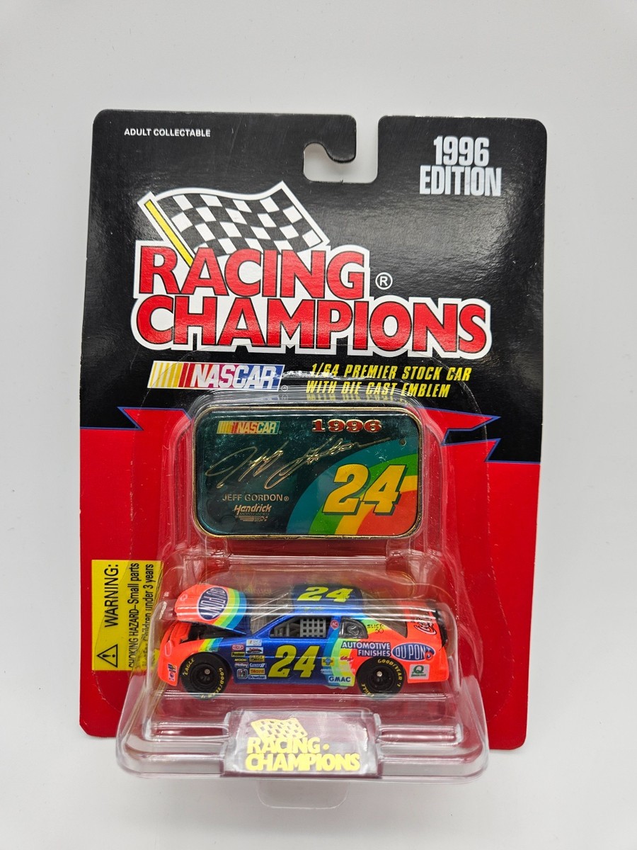 1996 Edition Racing Champions 1/64 and diecast emblem combo, lot