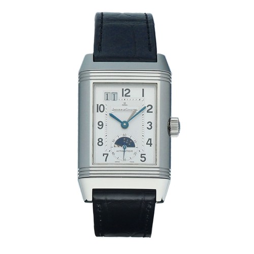 Jaeger-LeCoultre Grande Reverso GMT Moonphase 29 mm Steel Leather Men's Watch