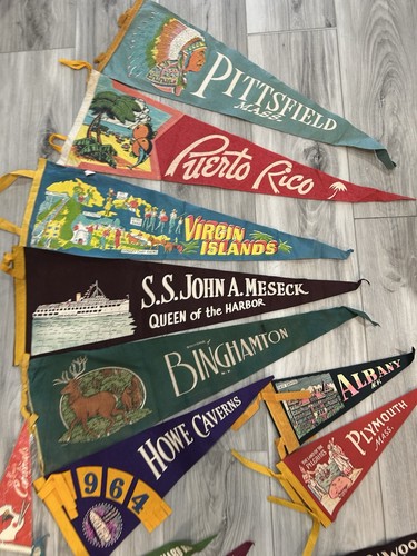 Konvolut Vintage Flaggen Nationalparks Orte Staaten Schulen Puerto Rico & mehr - Bild 10 von 10