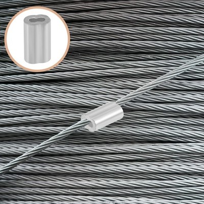100 Prozent Sortiment Aluminium Crimping Loop Sleeve Draht Seil Aluminiumhülsen