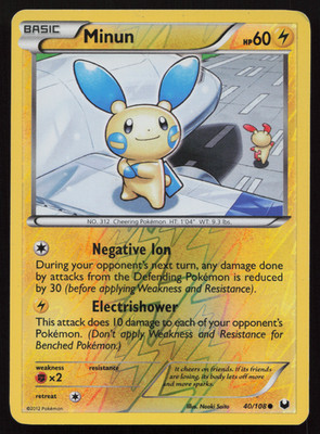 MP Minun 40/108 Dark Explorers Reverse Holo