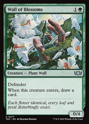 Wall of Blossoms 277 U Normal TDC MTG NM