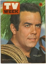 TV WEEK (Victoria) August 17 1963 PERNELL ROBERTS BEACH BOYS