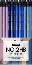 Pre-Sharpened 2 HB Pencils, Back to School Supplies, 12 Count Graphite Number