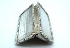 1870 - GEORGE UNITE - HALLMARKED - STERLING SILVER - SNUFF BOX - 114.7 GRAMS