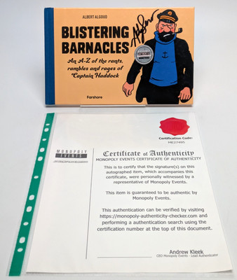 Blistering Barnacles: An A-Z of Tin Tin | Farshore | SIGNED by ANDY SERKIS 2021