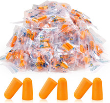 100 Pairs Orange Foam Ear Plugs for Sleeping, 33Db NRR Noise Reduction