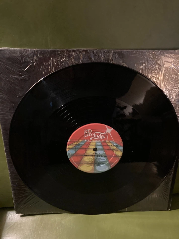 "D" TRAIN -You're The One For Me  12" Vinyl Single PRELUDE Records VG+ In SHRINK - Image 2 of 3