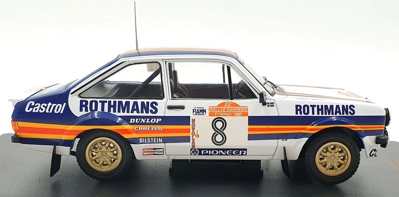Ixo 1/24 Scale 24RAL008B - Ford Escort MK II RS1800 #8 San Remo 1980 H.Mikkola - Image 3 of 4