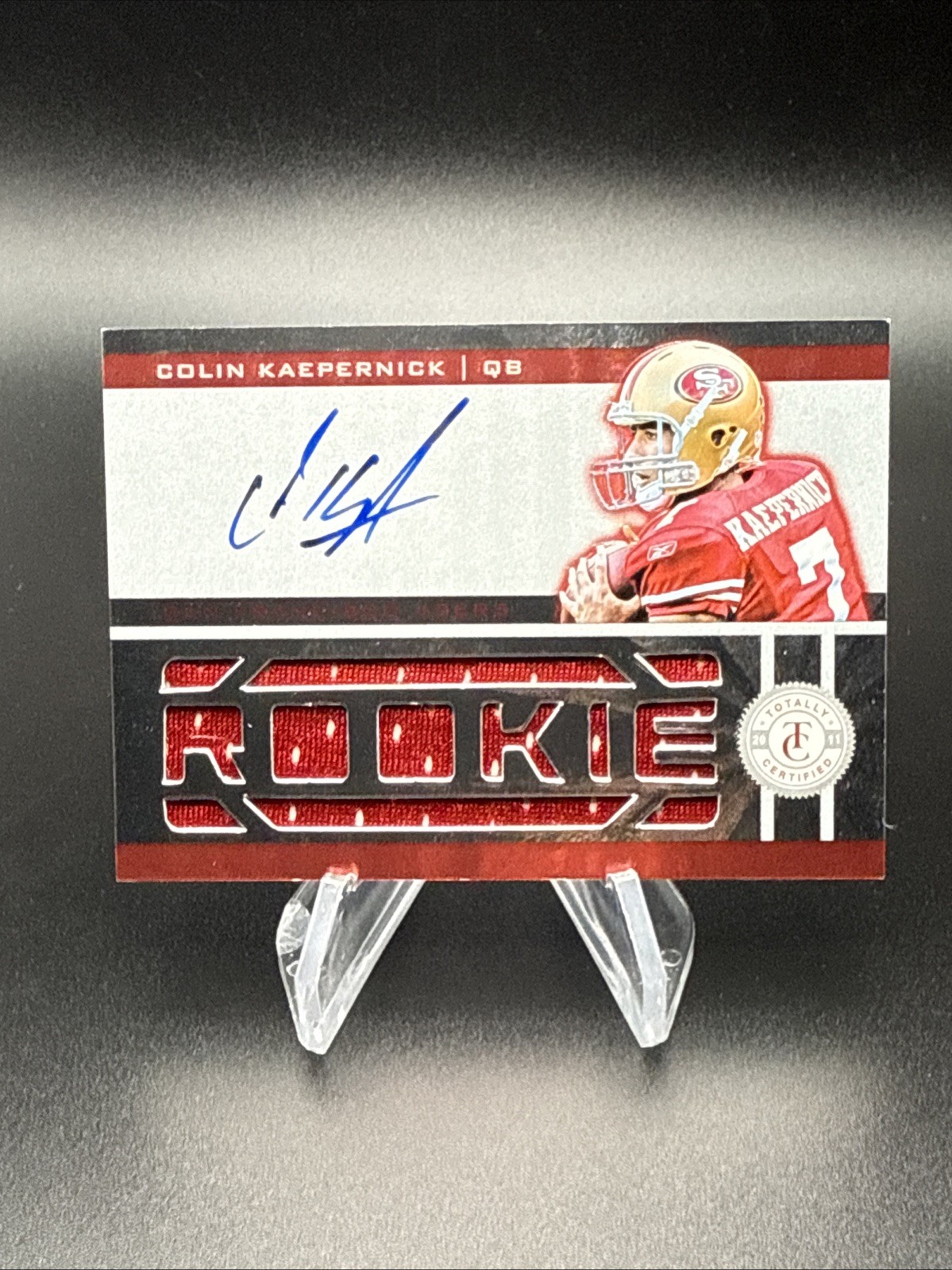 COLIN KAEPERNICK 2012 TOTALLY CERTIFIED ROOKIE GAME JERSEY AUTOGRAPH AUTO #/300 view 1