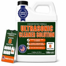 Concentrated Ultrasonic Cleaner Solution Makes 8 Gallons Tillbrook Brand
