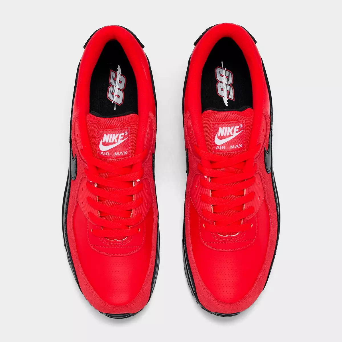 NEW Nike AIR MAX 90 Men's Casual Shoes SPEED RED BLACK WHITE US Sizes 7-14 NIB thumbnail 4