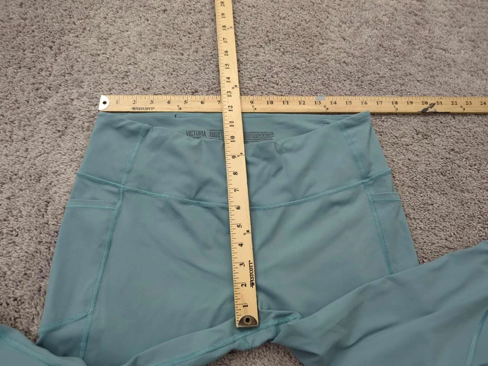 Leggings deportivos Victoria para mujer XL Capri tiro medio bolsillos entrenamiento Foto 3 de 4