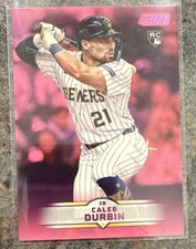 Topps Stadium Club 2025 #142 Caleb Durbin RC Milwaukee Brewers Pink Parallel 