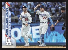 2020 Topps #298 Cody Bellinger/Alex Verdugo HOLLYWOOD HEROES LA Dodgers QTY